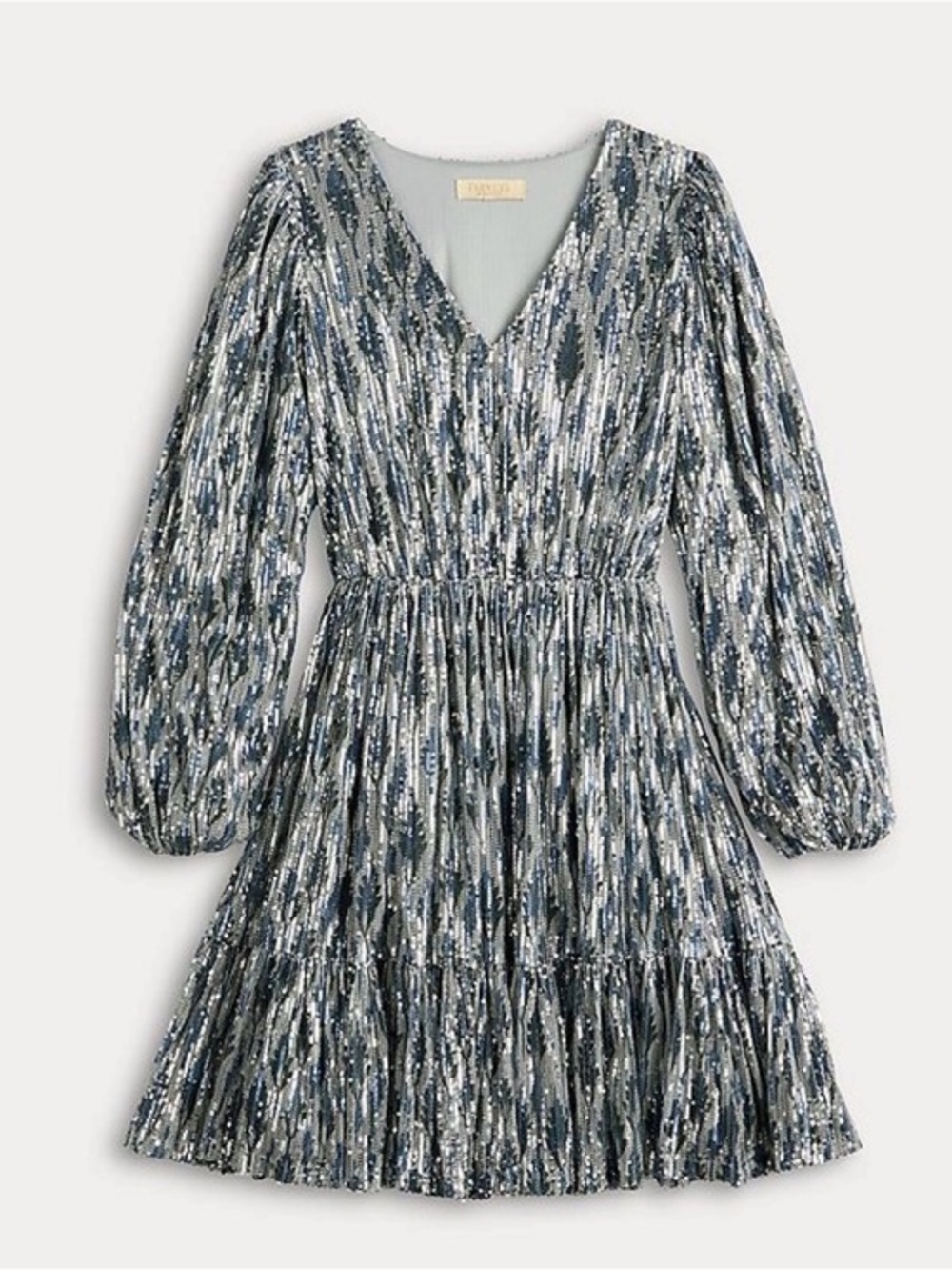 NEW…Farmers Market V-Neck Sequence Short Dress